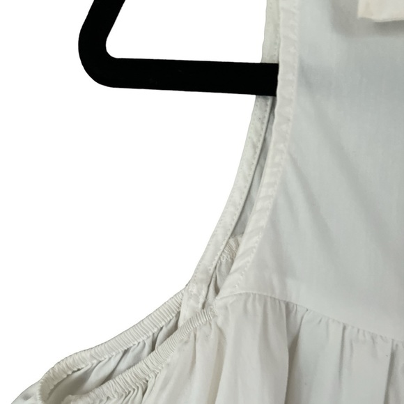 Bobeau Womens White Cold Shoulder Button Down Shirt Top - Picture 3 of 5